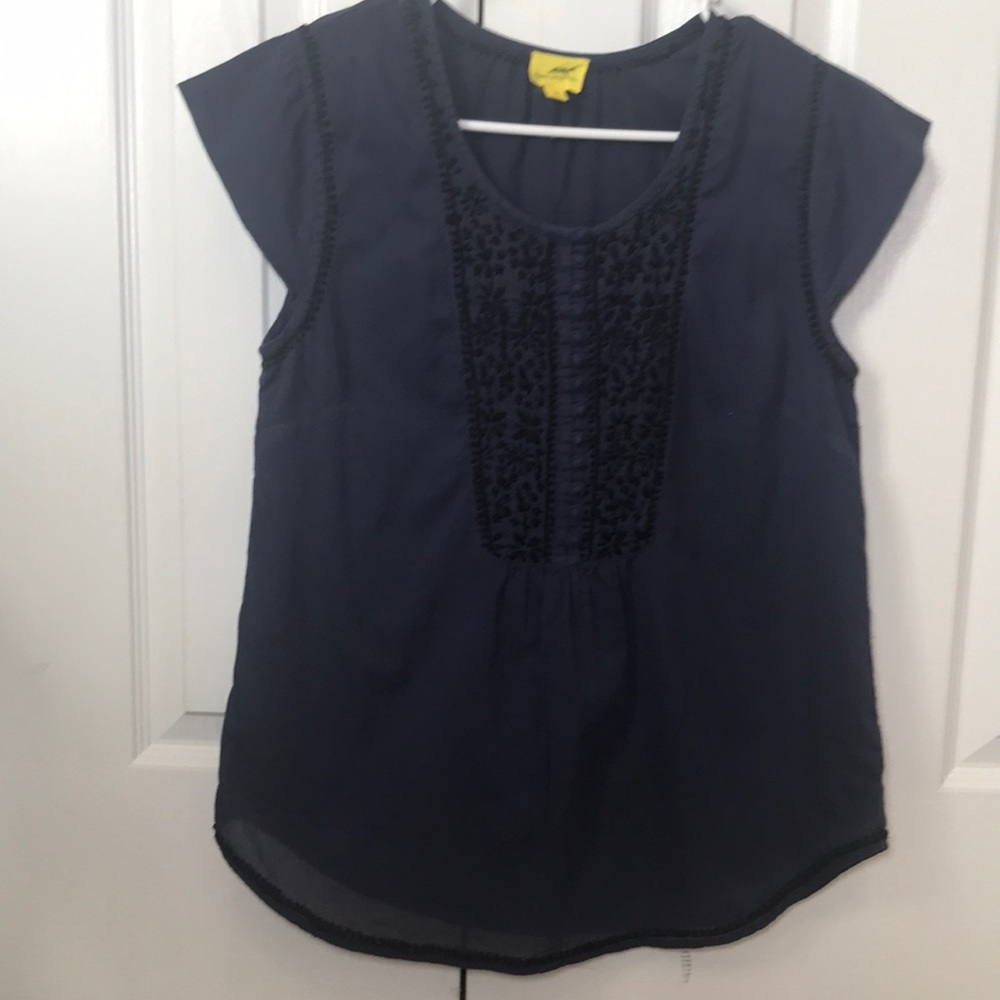 Roberta roller rabbit navy and black tunic